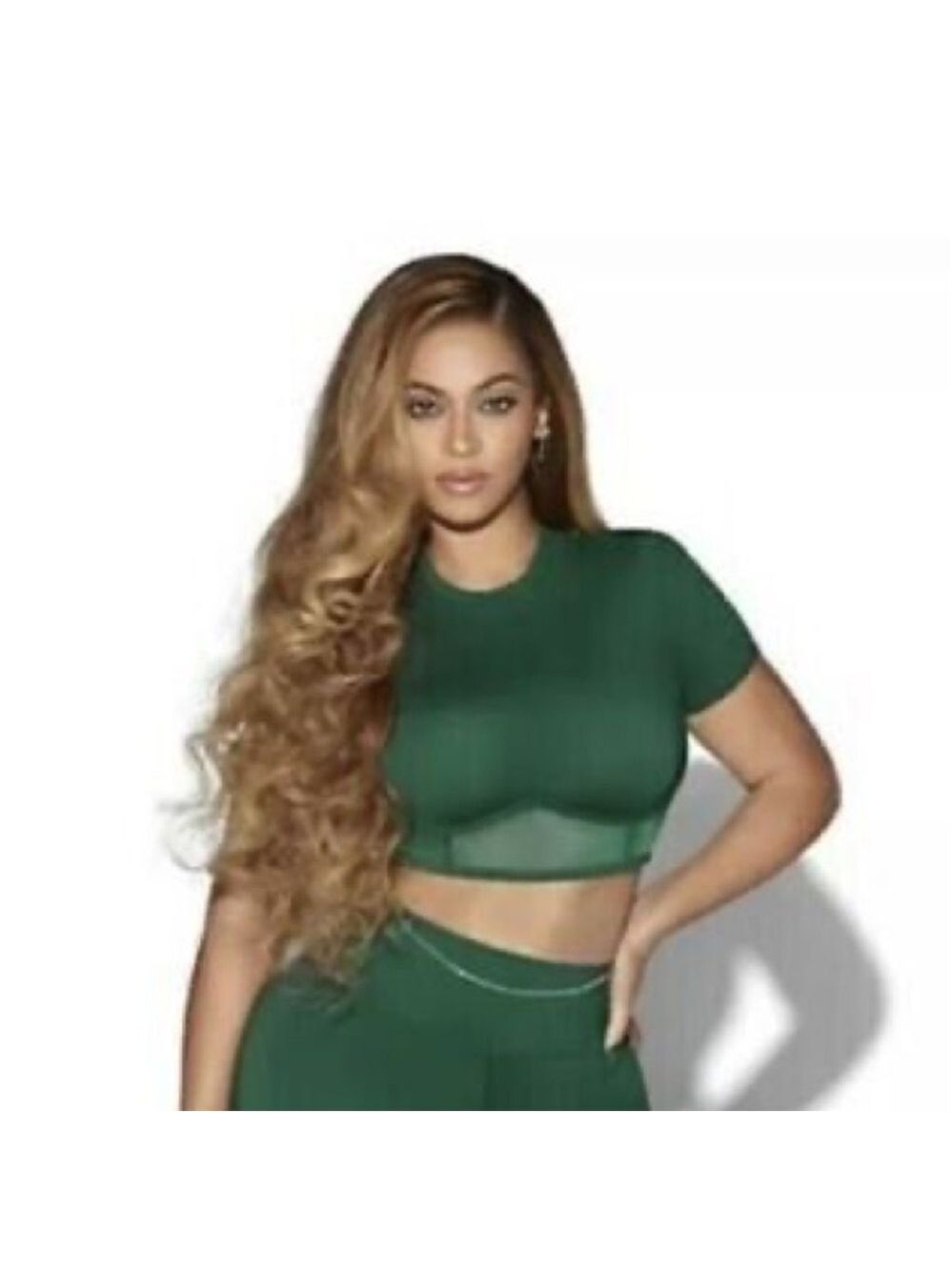 Adidas X Ivy Park Corset Crop Top in Green Sz XS